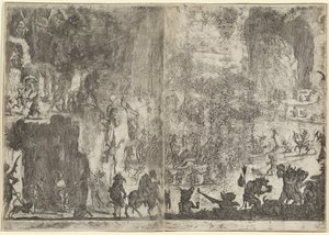 The Temptation of Saint Anthony (first version), c. 1617 by Jacques Callot