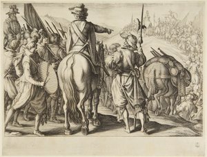 The Troops on the March by Jacques Callot