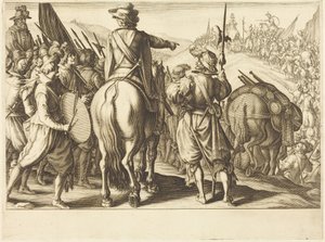 The Troops on the March by Jacques Callot