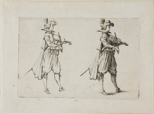 The Violin Player, from The Caprices by Jacques Callot