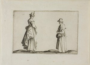 Two Women in Profile, from The Caprices