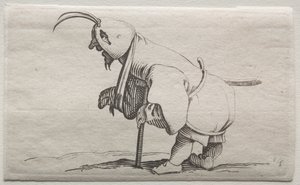 Cripple with a Hood by Jacques Callot