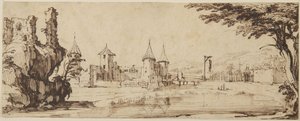 View of Castle by Jacques Callot
