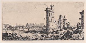 View of the Pont-Neuf, from "The Two Large Views of Paris" by Jacques Callot