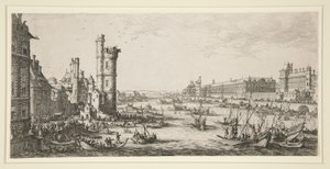 View of the Louvre by Jacques Callot