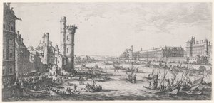 View of the Louvre by Jacques Callot