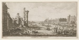 View of the Louvre by Jacques Callot