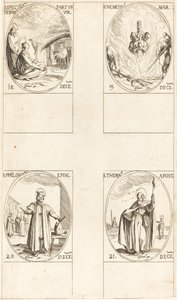 Waiting for the Virgin to Give Birth; St. Nemesius; St. Philogonius; St. Thomas by Jacques Callot