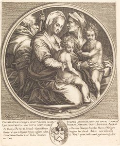 The Holy Family by Jacques Callot after Andrea del Sarto