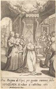 Queen of Cyprus by Jacques Callot after Donato Mascagni