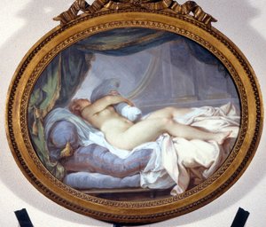 Woman Squeezing a Cushion by Jacques Charlier