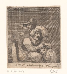 Old Woman Delousing a Child