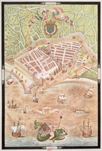 Facsimile of a Plan of Le Havre in 1583, from 