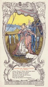 Mary, Queen of Scots, Saying Farewell to France and Returning to Scotland After the Death of Her Husband, King Francis II of France by Jacques Emile (after) Blanche