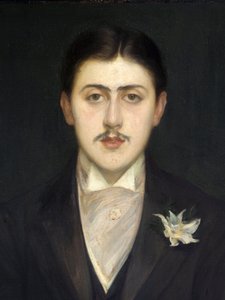 Portrait of Marcel Proust (detail) by Jacques Emile Blanche