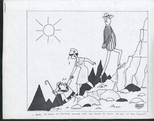Candide, Satirical in Black & White by Jacques Faizant