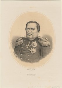 Portrait of Count Nikolay Muravyov-Amursky 1809-1881, 1865 by Jacques Francois Gauderique Llanta