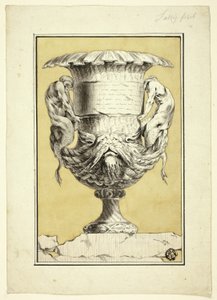 Monumental Vase with Anthropomorphic Figures by Jacques Francois Joseph Saly