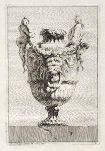 Suite of Vases: Plate 1 by Jacques Francois Joseph Saly