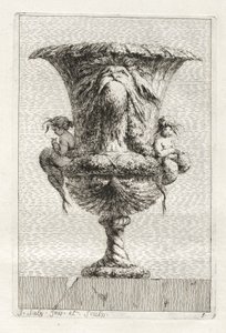 Suite of Vases: Plate 9, 1746 by Jacques Francois Joseph Saly