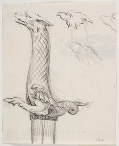 Sword Hilt in the Form of a Dragon and Three Dragon Heads by Jacques Francois Joseph Saly