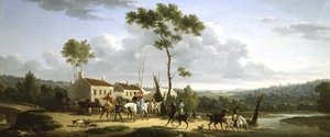 Landscape with Figures by Jacques Francois Joseph Swebach