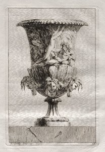 Suite of Vases: Plate 17 by Jacques François Saly