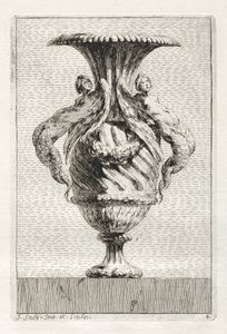 Suite of Vases: Plate 4 by Jacques François Saly