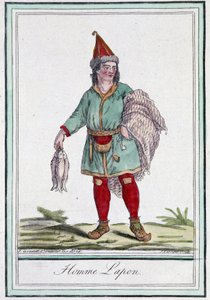 Lapp Man - in “Encyclopédie des voyages” by Grasset Saint Sauveur, ed. Paris 1796