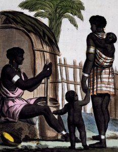 Issinia Women Working Rice, from Encyclopedia of Voyages by Jacques Grasset de Saint Sauveur