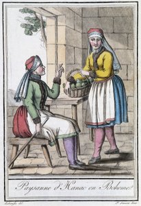 Peasant of Hanac, in Bohemia (Czechoslovakia) - in Encyclopedia of Travels by Grasset St Sauveur, Paris