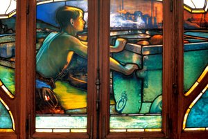 Nancy, Art Nouveau, Chamber of Commerce and Industry, Stained glass windows
