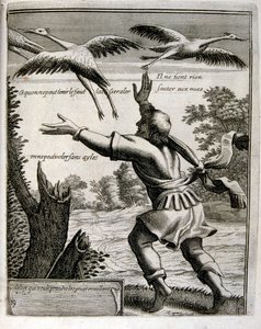 17th Century Engraved Illustration from a Collection of Proverbs