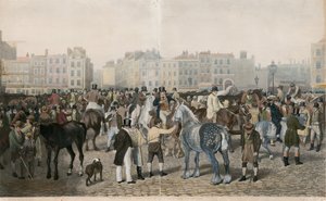 Old Smithfield Market by Jacques Laurent Agasse