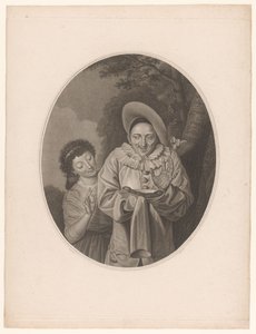 Pierrot with Sausage by Jacques Louis Copia