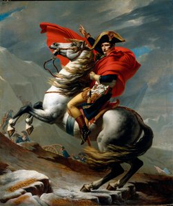 Equestrian portrait of Napoleon I Bonaparte by Jacques Louis David