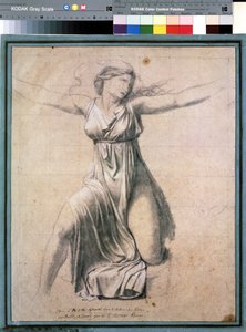 Hersilia: Representation of One of the Sabine Women Intervening Between Romulus and Tatius, King of the Sabines. Study for the Painting 