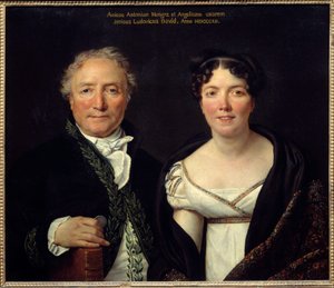 Portrait of Antoine Mongez and his wife Angelique