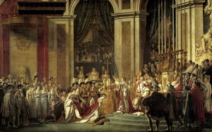Sacred Emperor Napoleon I and Coronation of Empress Josephine in Our Lady on December 2 by Jacques Louis David