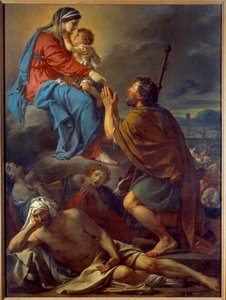 Saint Roch Praying to the Virgin for the Cessation of the Plague by Jacques Louis David
