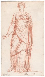 Statue of Flora Seen from the Front, in the Palazzo Giustiniani, Rome by Jacques Louis David