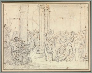 Study for The Lictors Bringing Brutus the Bodies of his Sons by Jacques Louis David