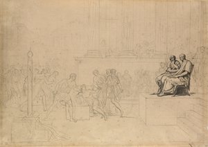 Study for the Execution of the Sons of Brutus by Jacques Louis David