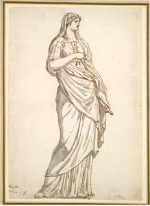 Study of the Sabine Statue from the Villa Medici, c.1775-1780 by Jacques Louis David