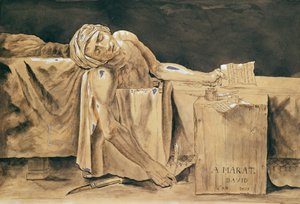 The Death of Marat, 1793 by Jacques Louis David