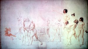 The Oath in the Tennis Court by Jacques Louis David