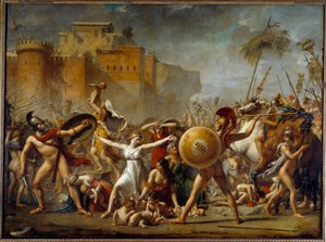 The Sabines Interposing Between Their Roman Husbands and Their Sabine Brothers Showing Them Their Children