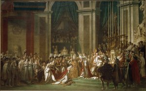 The Consecration of the Emperor Napoleon I and Coronation of the Empress Josephine by Jacques Louis David