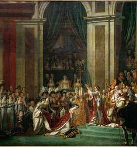 The Coronation of Napoleon I by Pope Pius VII in the Cathedral of Notre-Dame de Paris by Jacques Louis David