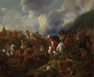 A Cavalry Encounter between Turkish and Austrian Troops
